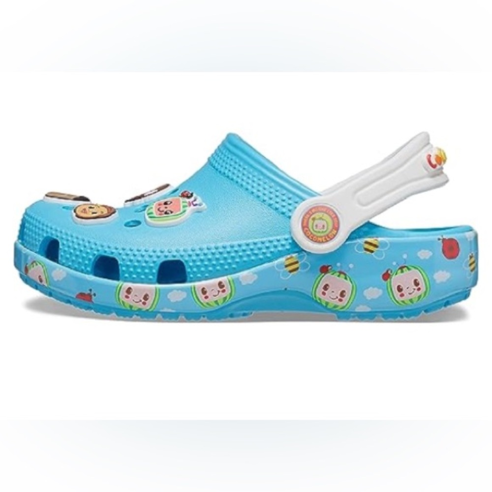 Cocomelon Toddler Kids‎ Classic Crocs with Back Strap Size 10 - Picture 3 of 9